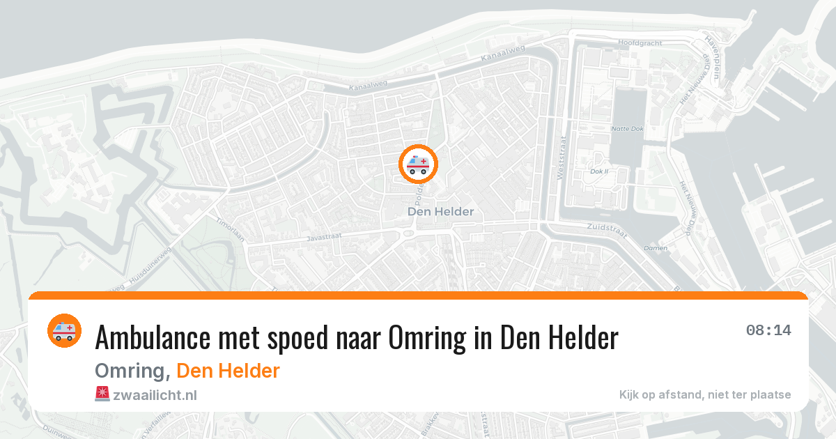Ambulance met spoed naar Omring in Den Helder — 21 mrt 2026