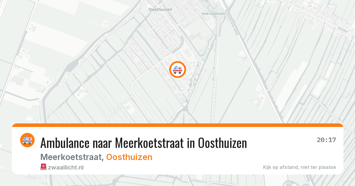 Ambulance naar Meerkoetstraat in Oosthuizen — 19 mei 2026