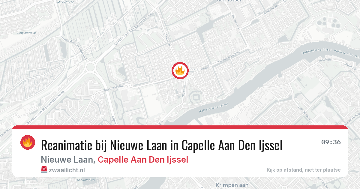 Reanimatie bij Nieuwe Laan in Capelle Aan Den Ijssel — 2 jun 2026