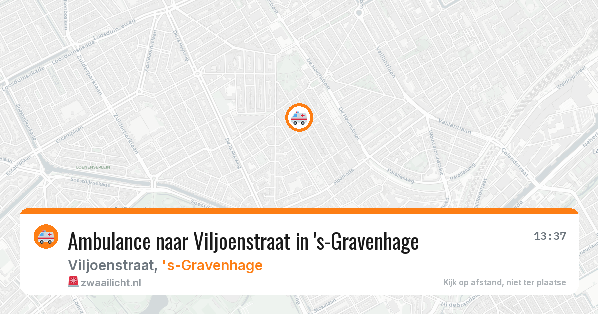 Ambulance naar Viljoenstraat in 's-Gravenhage — 26 jun 2026