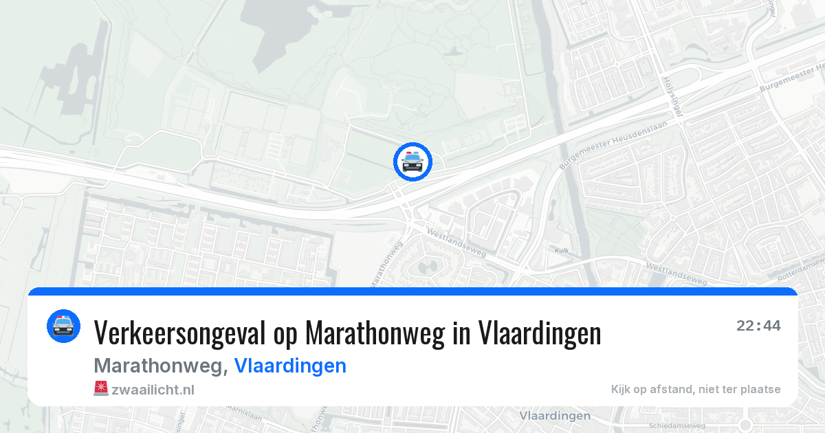Verkeersongeval op Marathonweg in Vlaardingen — 11 jul 2026