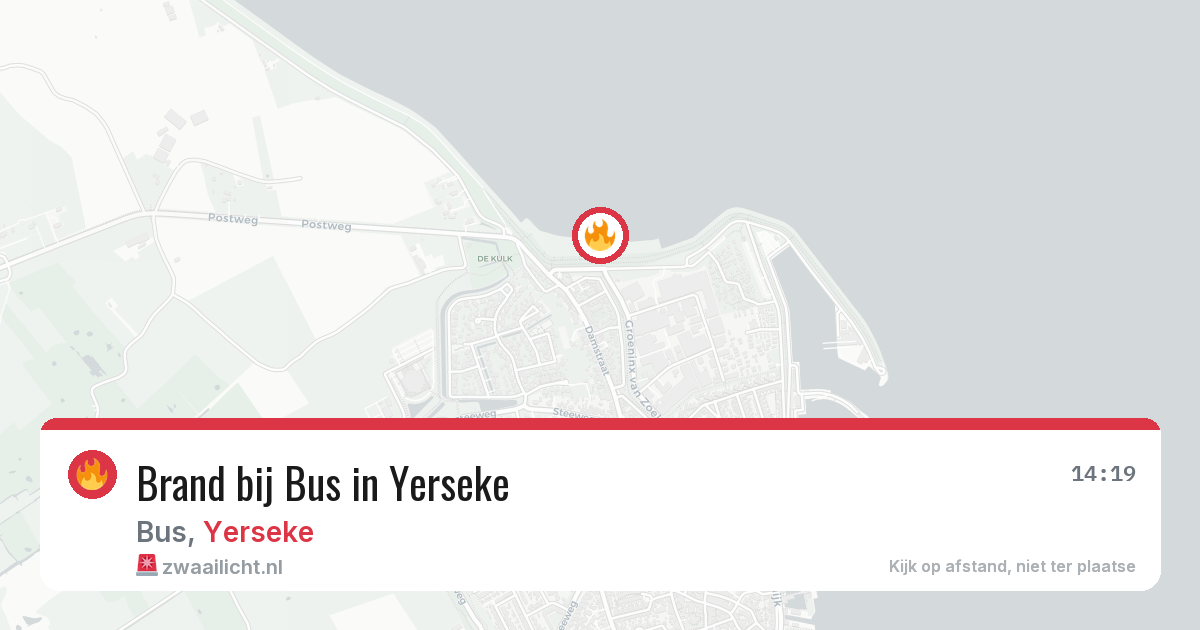 Brand bij Bus in Yerseke — 8 mei 2026
