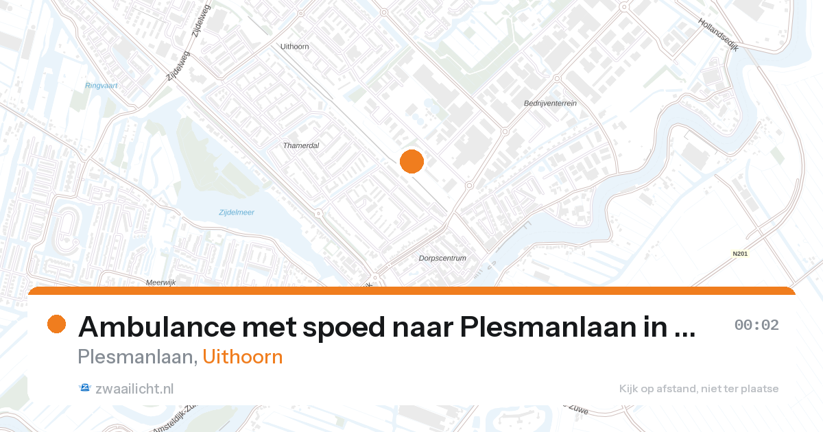 Ambulance met spoed naar Plesmanlaan in Uithoorn — 31 jan 2026