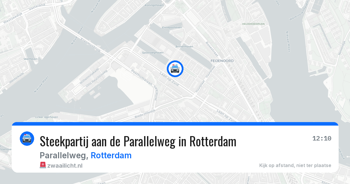 Steekpartij aan de Parallelweg in Rotterdam — 17 mei 2026
