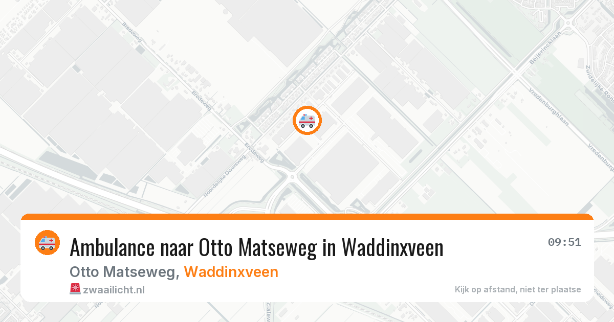 Ambulance naar Otto Matseweg in Waddinxveen — 31 jul 2026