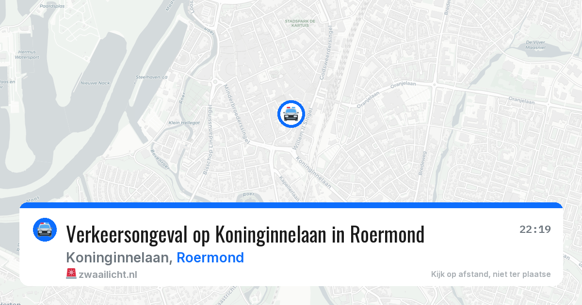 Verkeersongeval op Koninginnelaan in Roermond — 24 jul 2026