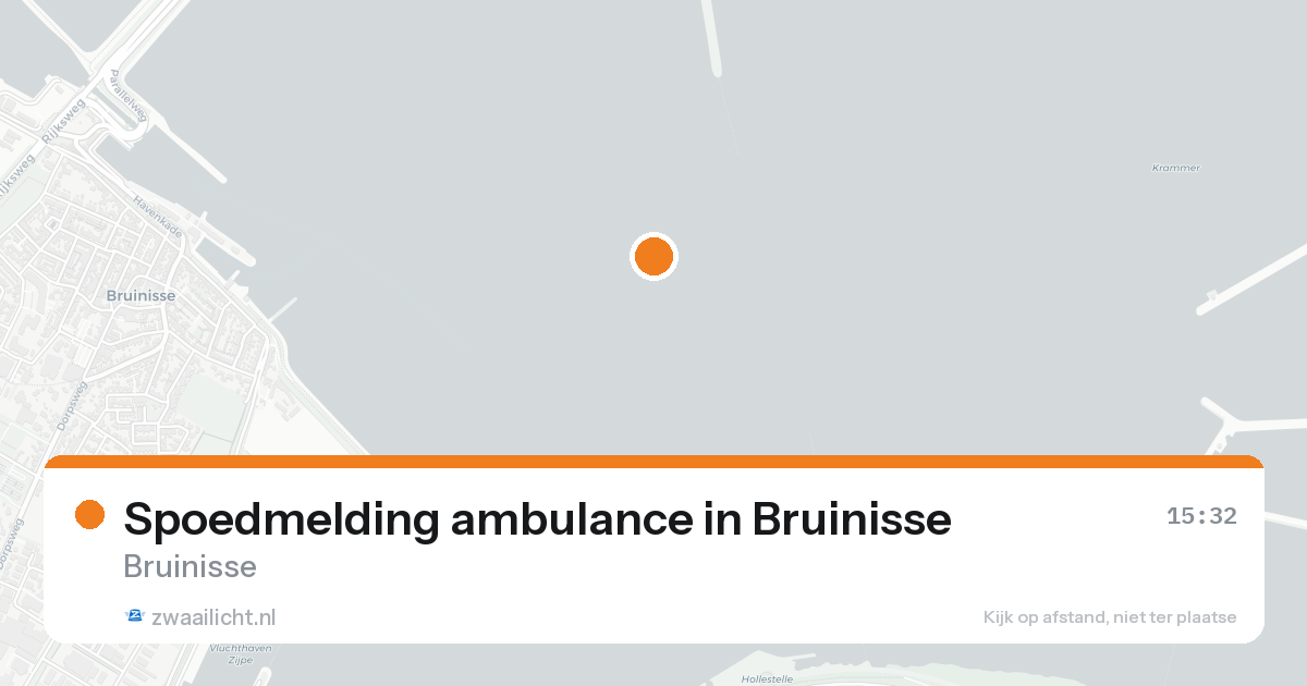 Spoedmelding ambulance in Bruinisse — 25 aug 2026