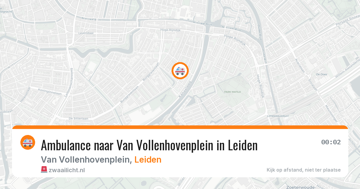 Ambulance naar Van Vollenhovenplein in Leiden — 11 mei 2026