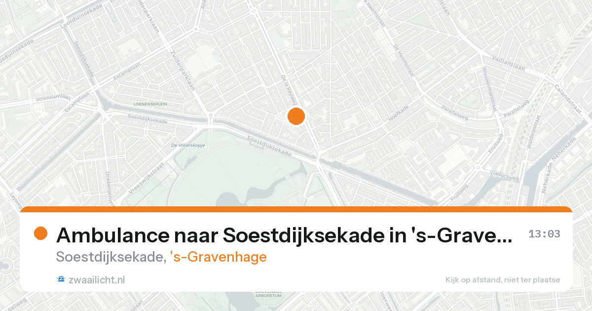 Ambulance naar Soestdijksekade in 's-Gravenhage — 20 mei 2026
