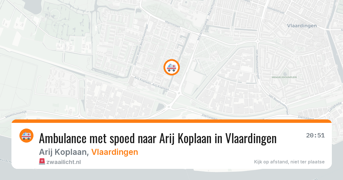 Ambulance met spoed naar Arij Koplaan in Vlaardingen — 30 mrt 2026
