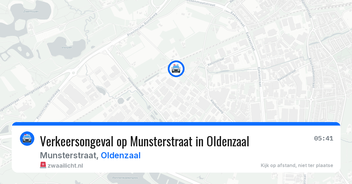 Verkeersongeval op Munsterstraat in Oldenzaal — 21 jan 2026