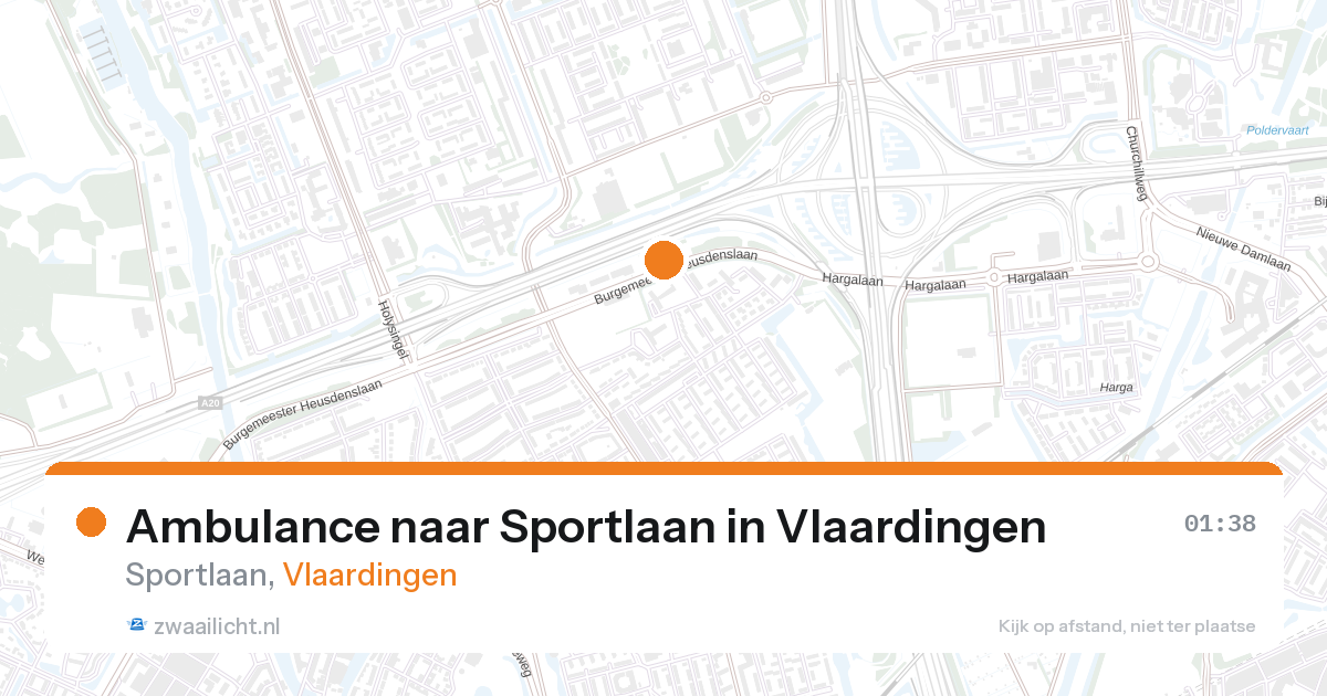 Ambulance naar Sportlaan in Vlaardingen — 1 feb 2026