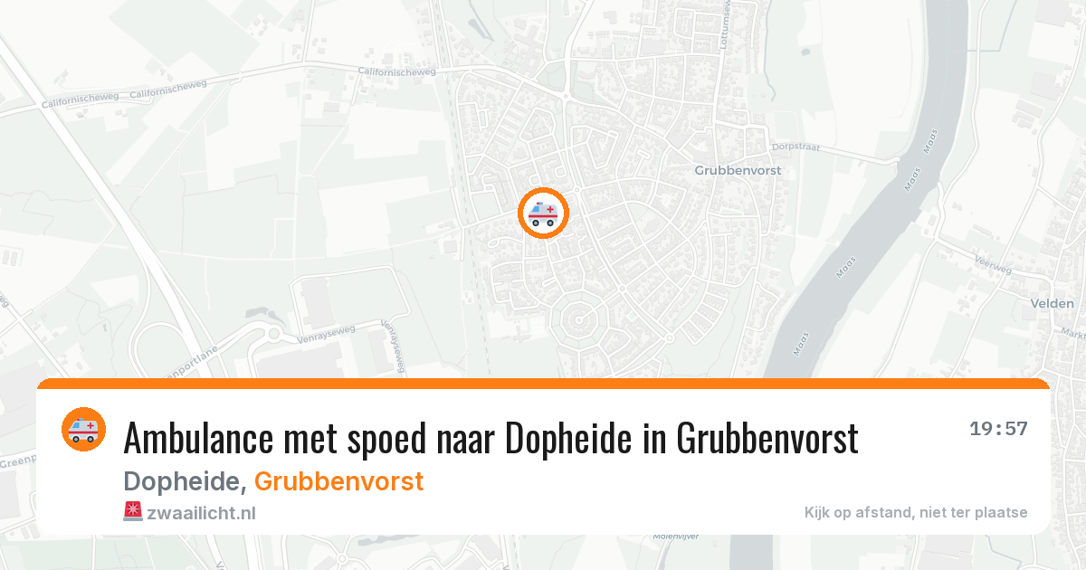 Ambulance met spoed naar Dopheide in Grubbenvorst — 5 jul 2026