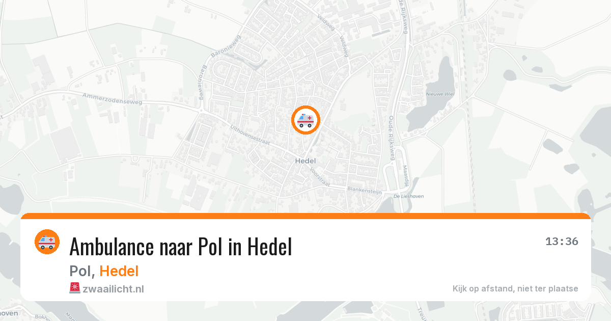 Ambulance naar Pol in Hedel — 26 jul 2026
