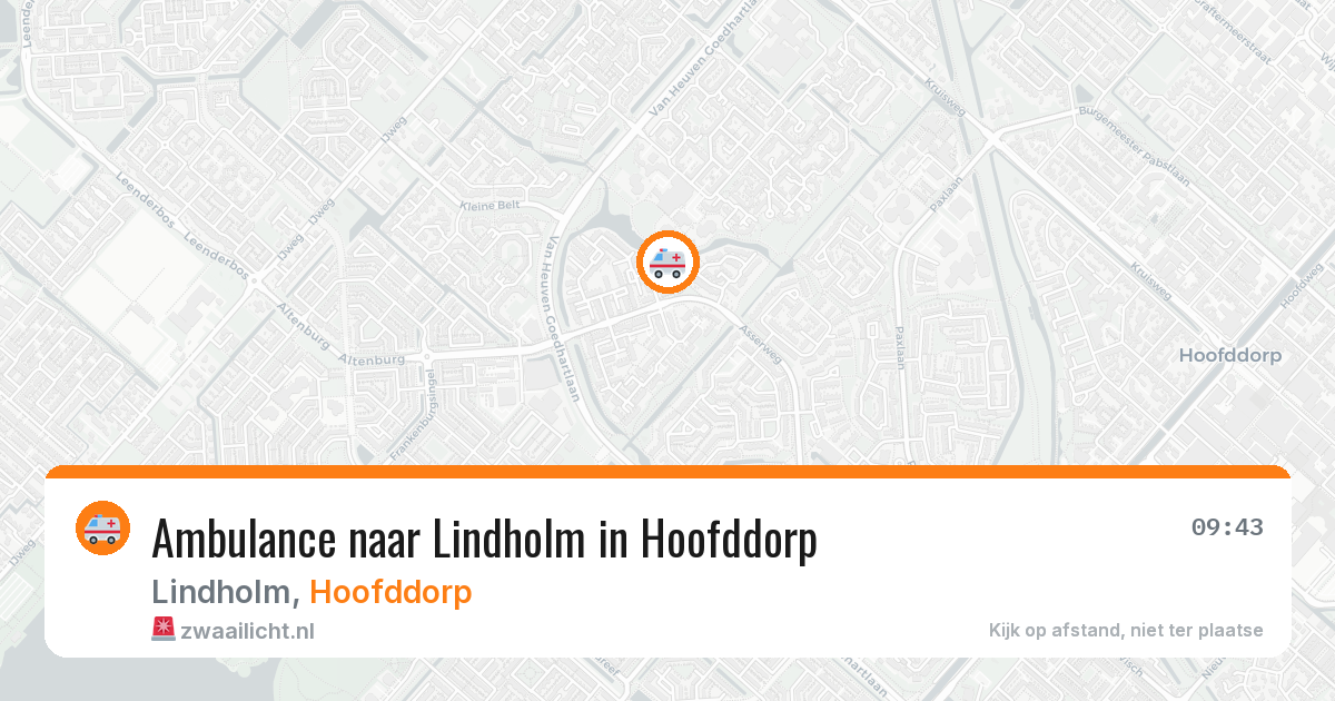 Ambulance naar Lindholm in Hoofddorp — 4 jul 2026