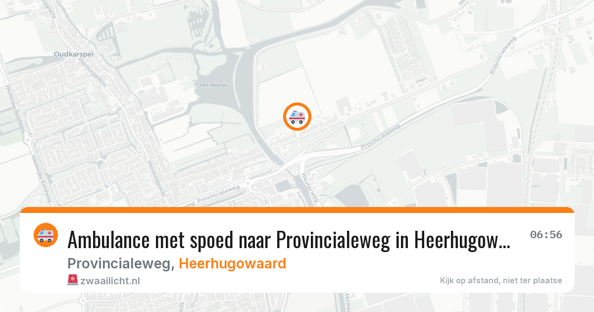 Ambulance met spoed naar Provincialeweg in Heerhugowaard — 24 jan 2026
