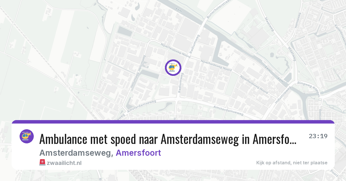Ambulance met spoed naar Amsterdamseweg in Amersfoort — 6 mrt 2026