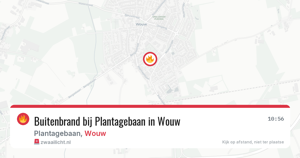 Buitenbrand bij Plantagebaan in Wouw — 16 mei 2026