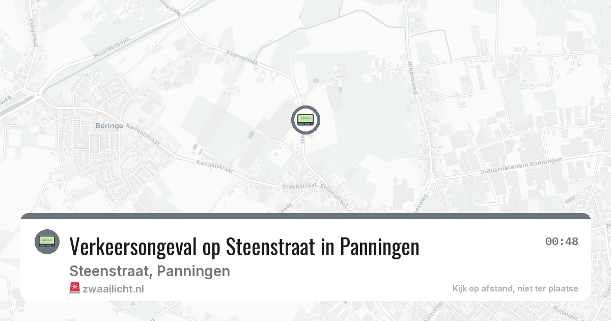Verkeersongeval op Steenstraat in Panningen — 21 jul 2026
