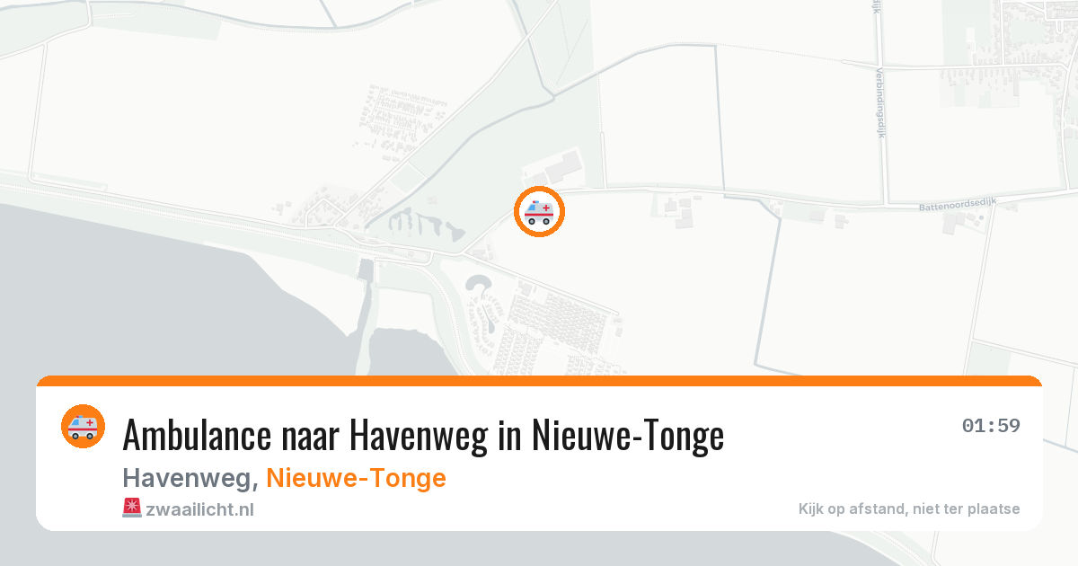 Ambulance naar Havenweg in Nieuwe-Tonge — 18 mei 2026