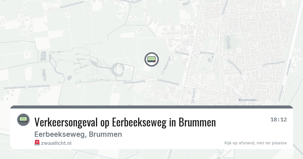 Verkeersongeval op Eerbeekseweg in Brummen — 21 apr 2026
