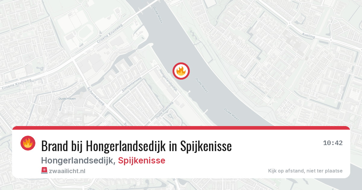 Brand bij Hongerlandsedijk in Spijkenisse — 2 apr 2026