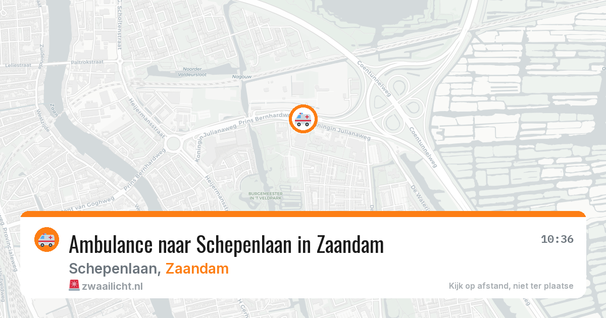 Ambulance naar Schepenlaan in Zaandam — 25 mrt 2026