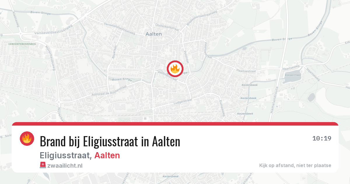 Brand bij Eligiusstraat in Aalten — 20 jul 2026