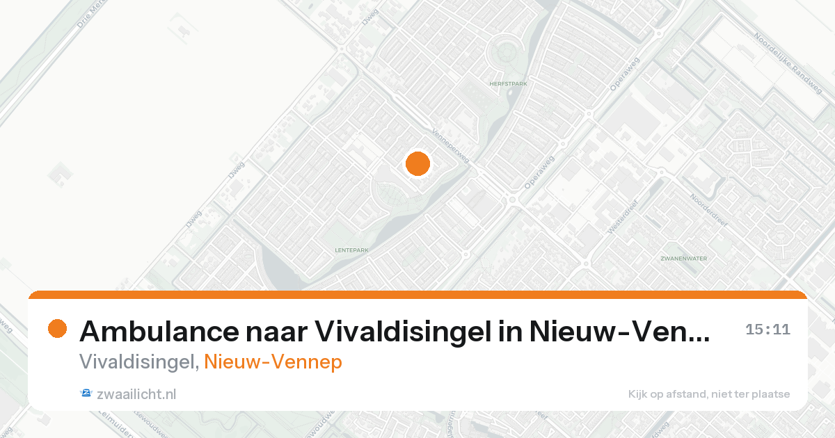 Ambulance naar Vivaldisingel in Nieuw-Vennep — 31 mei 2026
