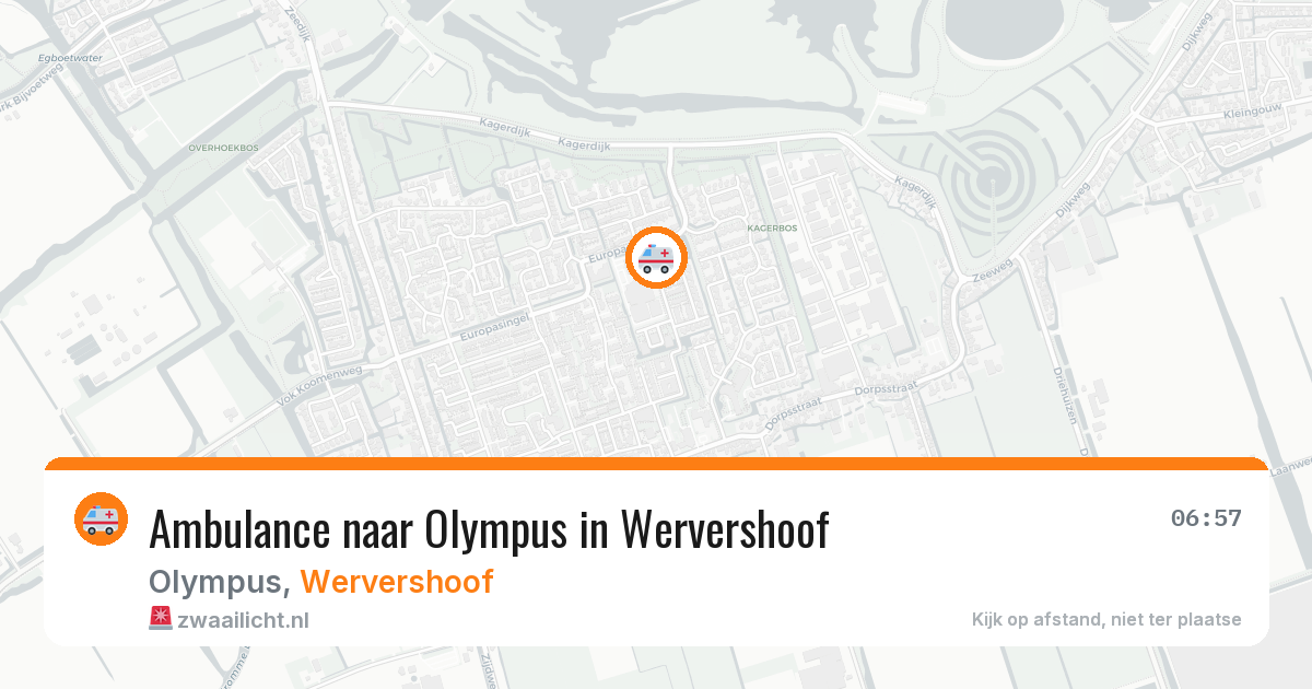 Ambulance naar Olympus in Wervershoof — 28 mei 2026
