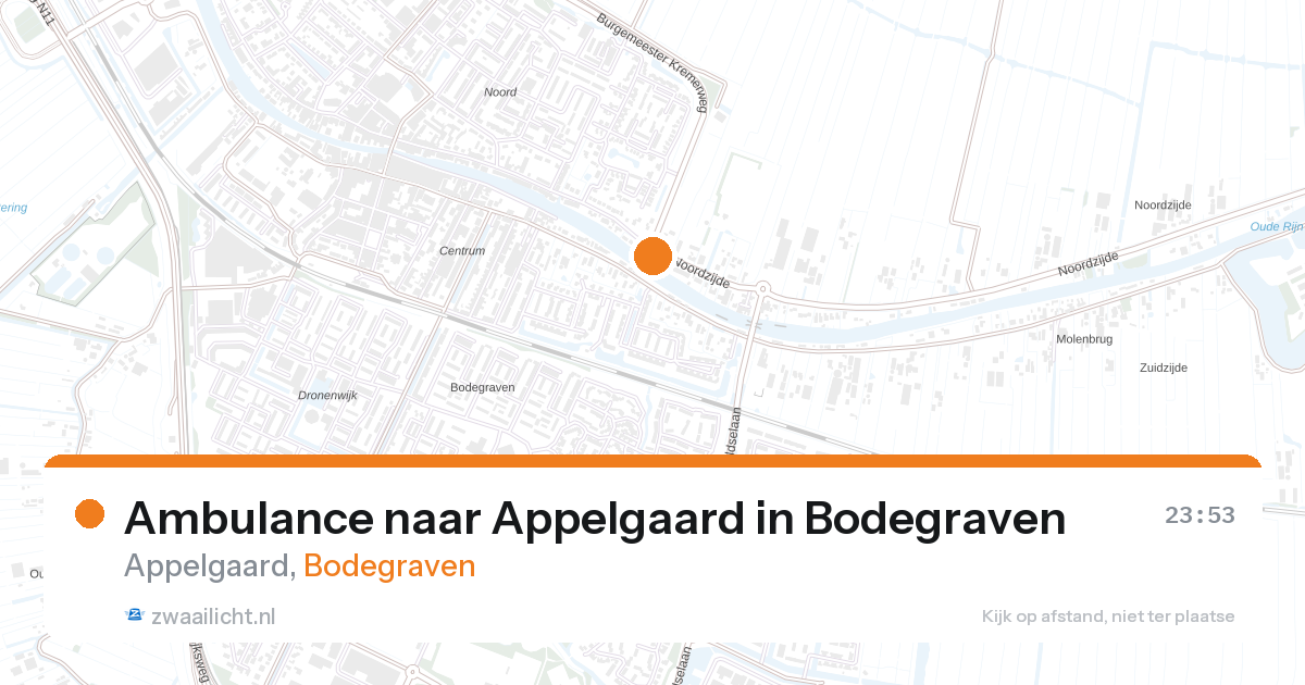 Ambulance naar Appelgaard in Bodegraven — 20 mrt 2026