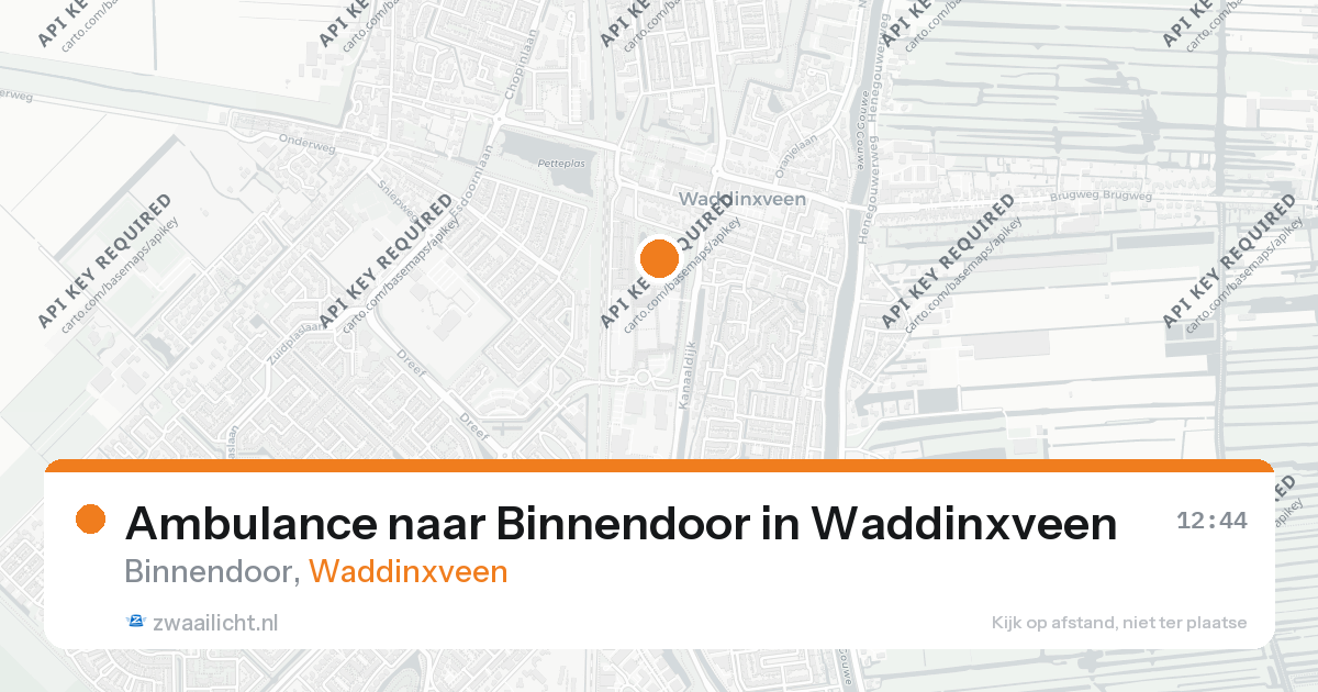 Ambulance naar Binnendoor in Waddinxveen — 20 mrt 2026