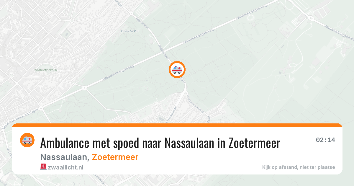 Ambulance met spoed naar Nassaulaan in Zoetermeer — 17 jan 2026