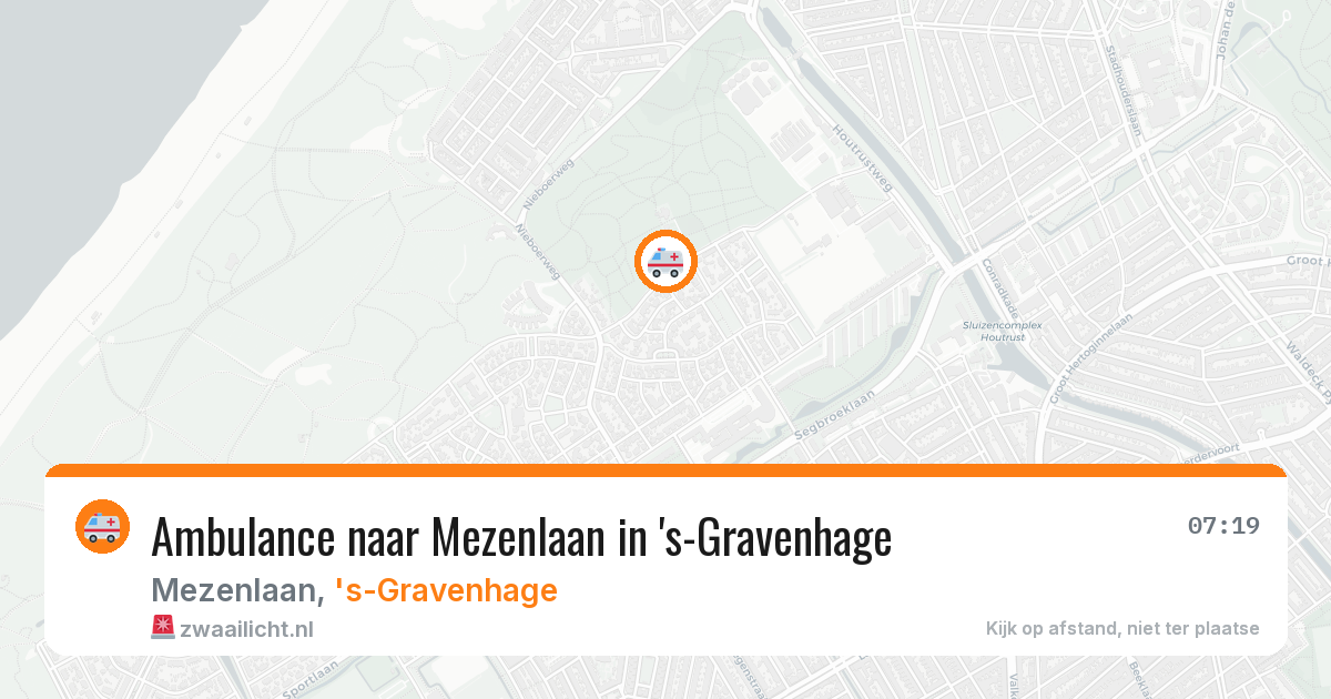 Ambulance naar Mezenlaan in 's-Gravenhage — 25 jul 2026