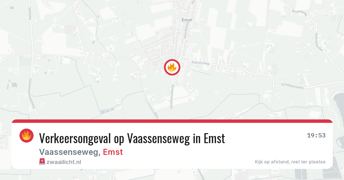 Verkeersongeval op Vaassenseweg in Emst — 10 mrt 2026
