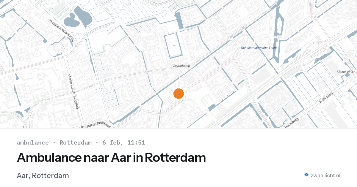 Ambulance naar Aar in Rotterdam — 6 feb 2026