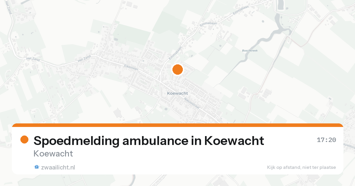 Spoedmelding ambulance in Koewacht — 30 jan 2026