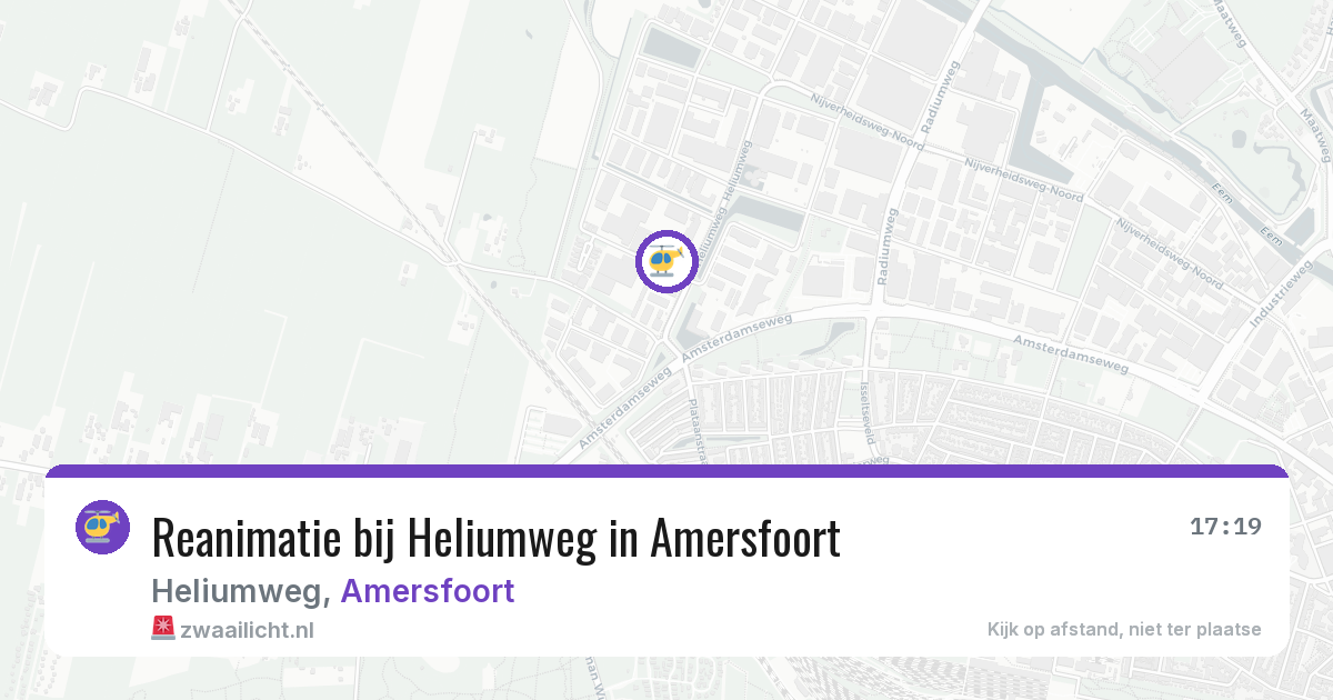 Reanimatie bij Heliumweg in Amersfoort — 27 mrt 2026
