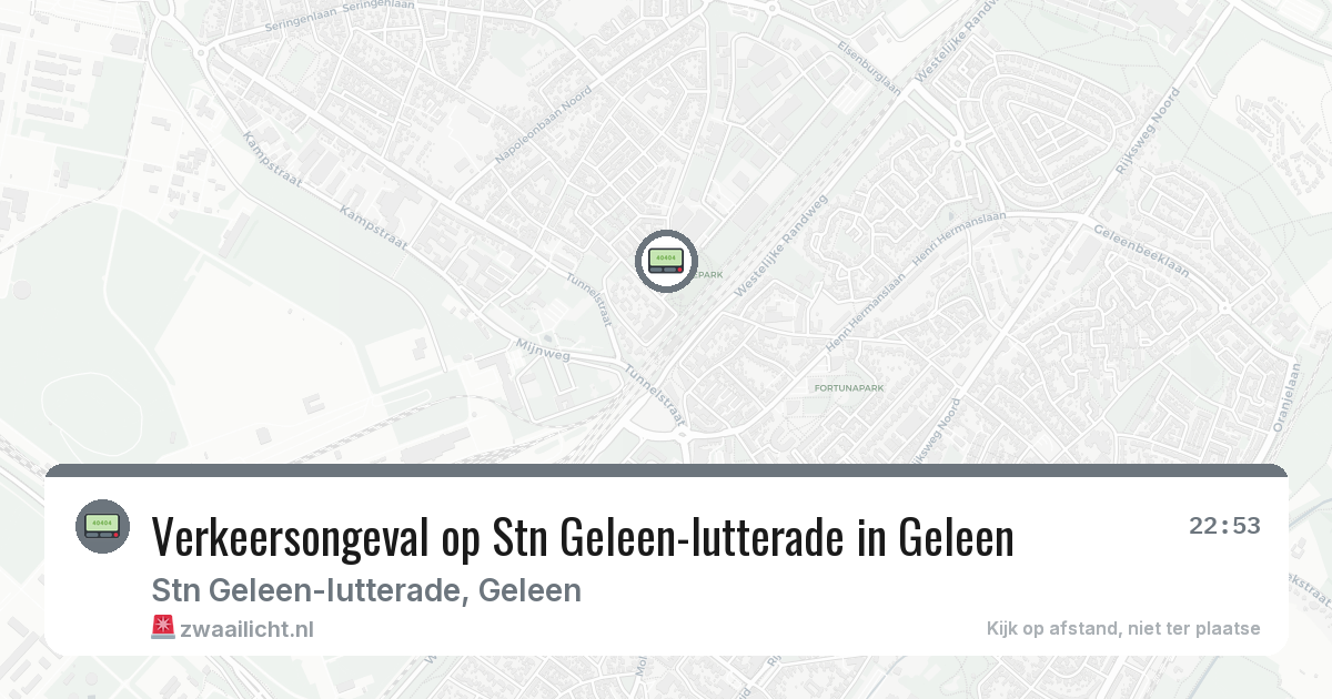 Verkeersongeval op Stn Geleen-lutterade in Geleen — 1 jun 2026