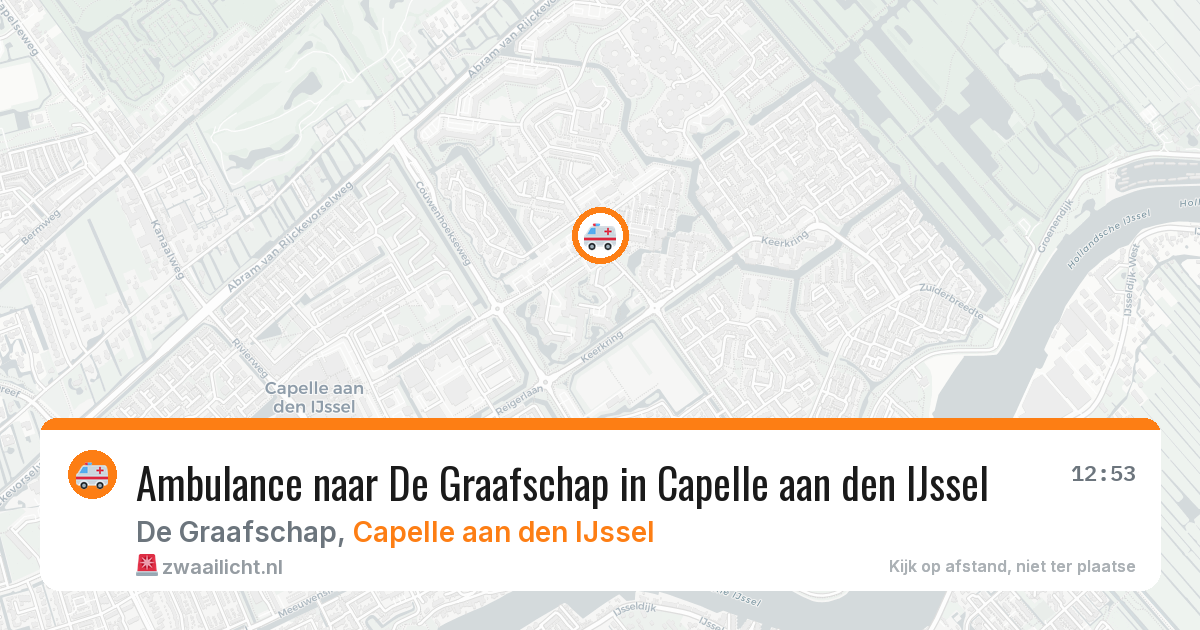 Ambulance naar De Graafschap in Capelle aan den IJssel — 7 apr 2026