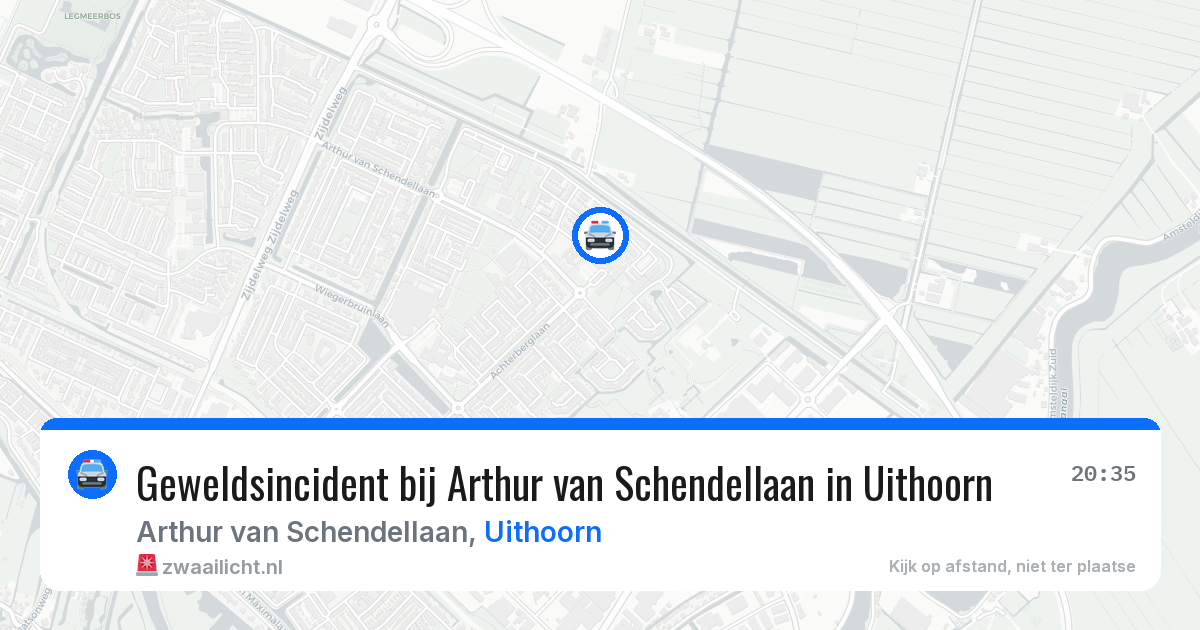 Geweldsincident bij Arthur van Schendellaan in Uithoorn — 5 aug 2026
