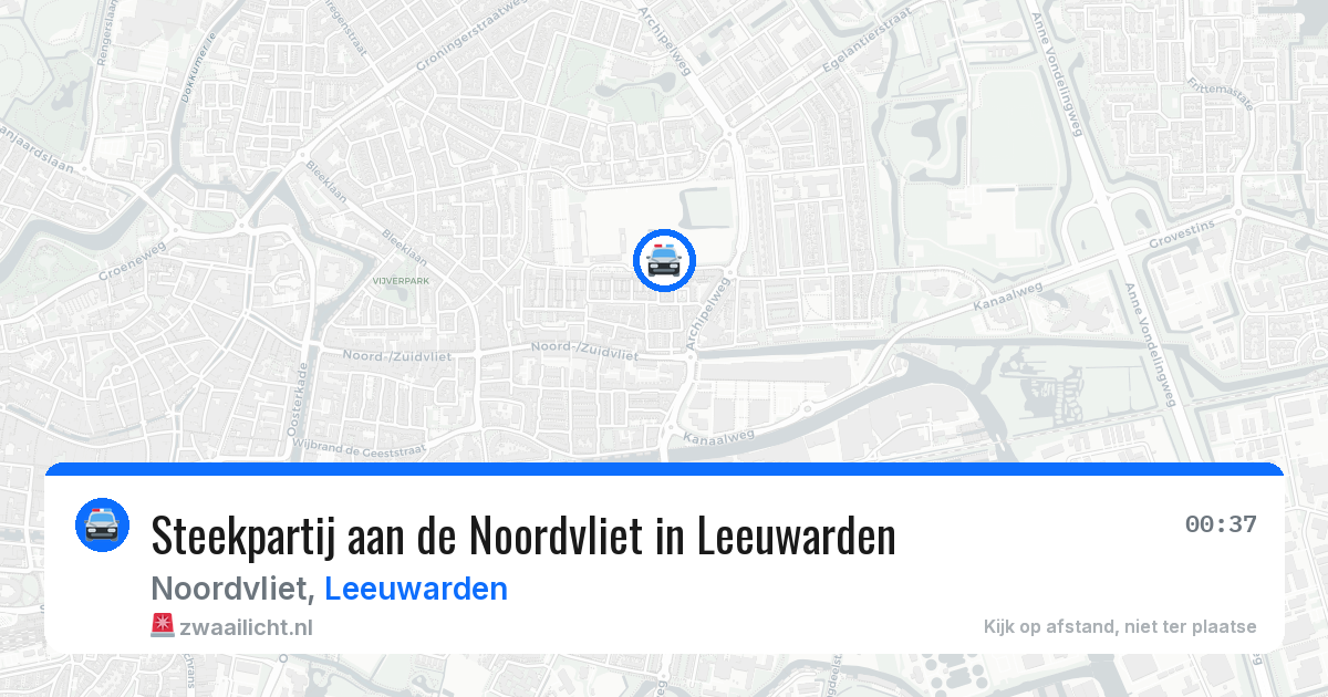 Steekpartij aan de Noordvliet in Leeuwarden — 23 jul 2026
