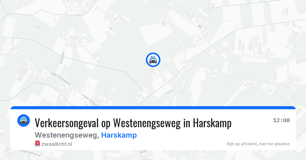 Verkeersongeval op Westenengseweg in Harskamp — 2 mei 2026