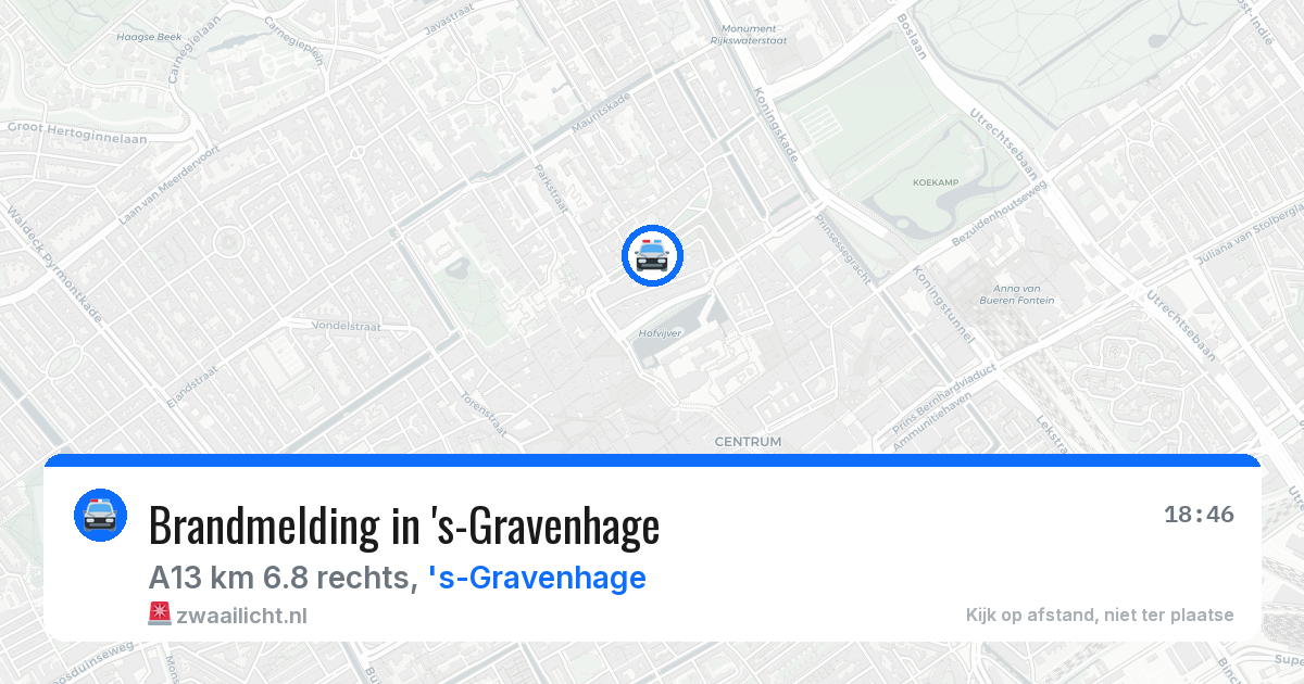 Brandmelding in 's-Gravenhage — 14 jul 2026