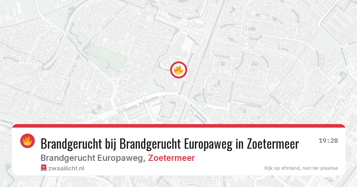 Brandgerucht bij Brandgerucht Europaweg in Zoetermeer — 8 feb 2026