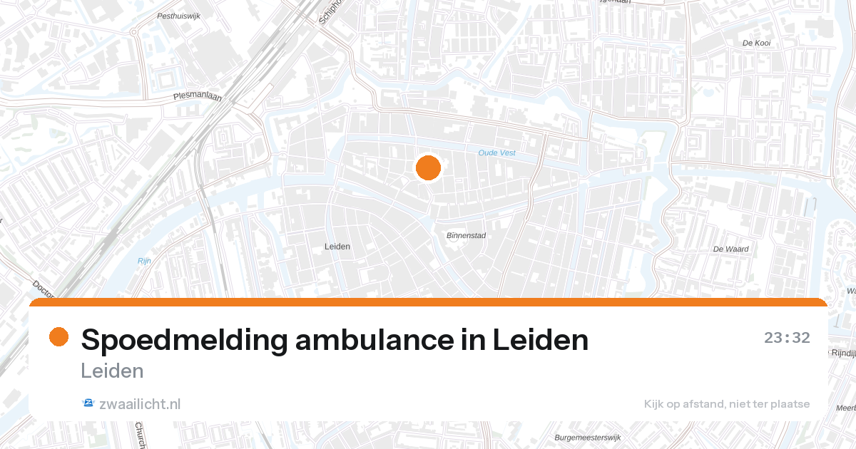 Spoedmelding ambulance in Leiden — 6 mei 2026