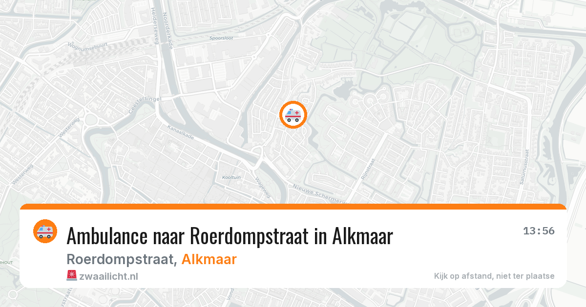 Ambulance naar Roerdompstraat in Alkmaar — 27 apr 2026
