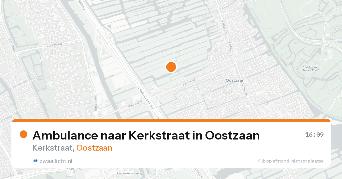 Ambulance naar Kerkstraat in Oostzaan — 15 aug 2026
