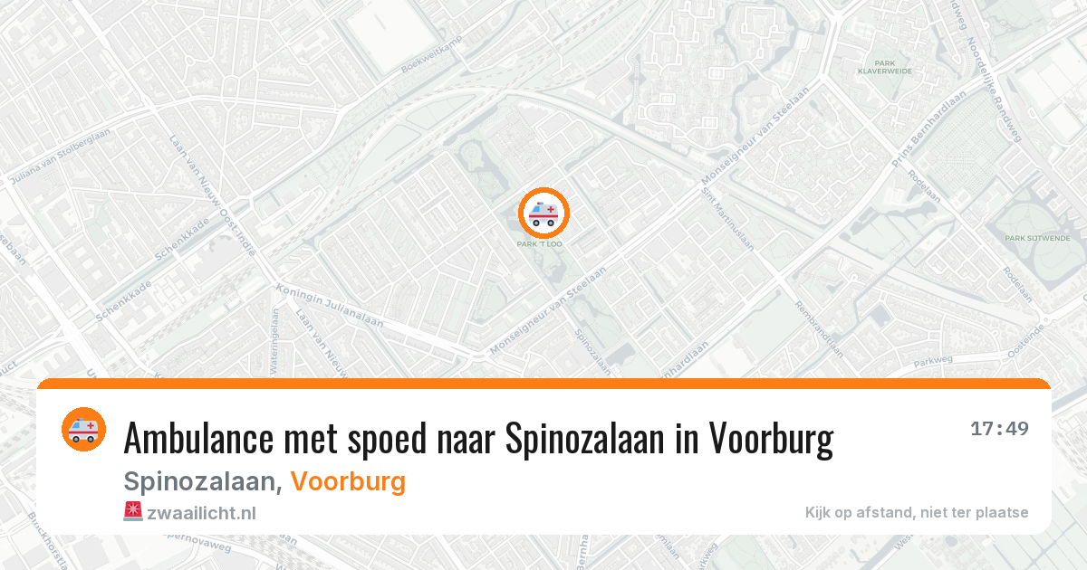 Ambulance met spoed naar Spinozalaan in Voorburg — 12 apr 2026