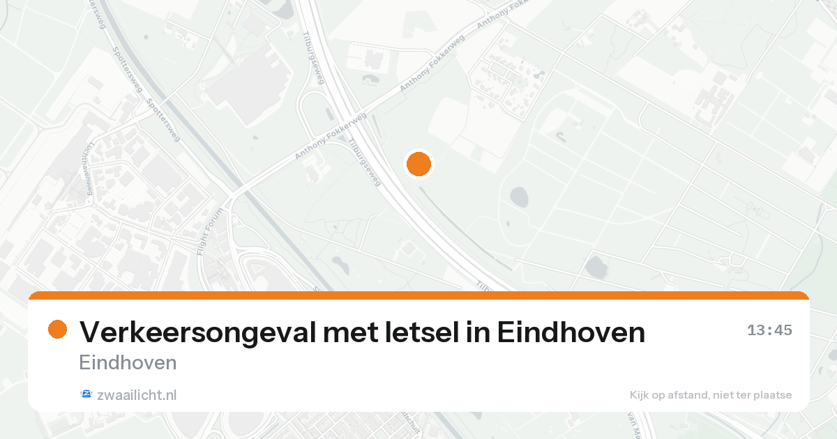 Verkeersongeval met letsel in Eindhoven — 24 aug 2026